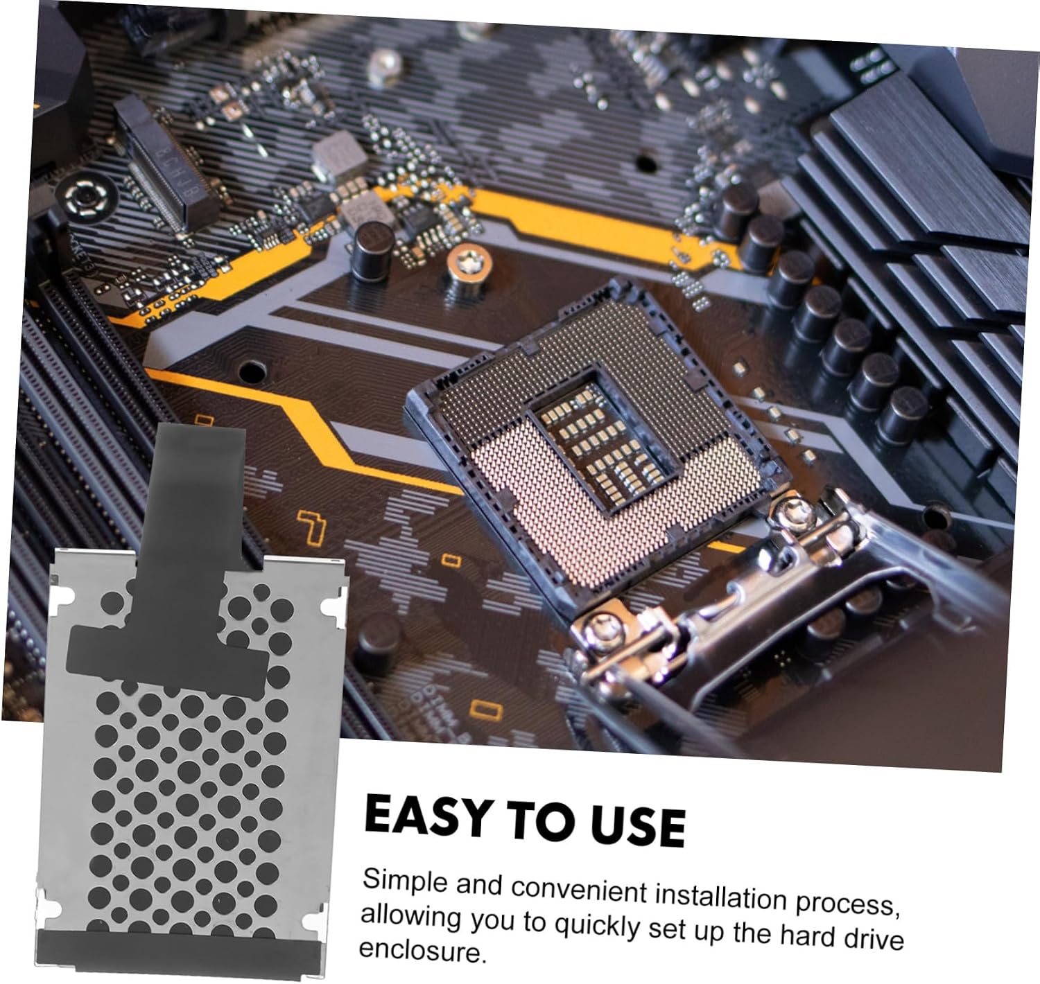 Hard Drive Bay Compatible External Hard Drive Rack Dock Enclosure Cage for Computer Accessories