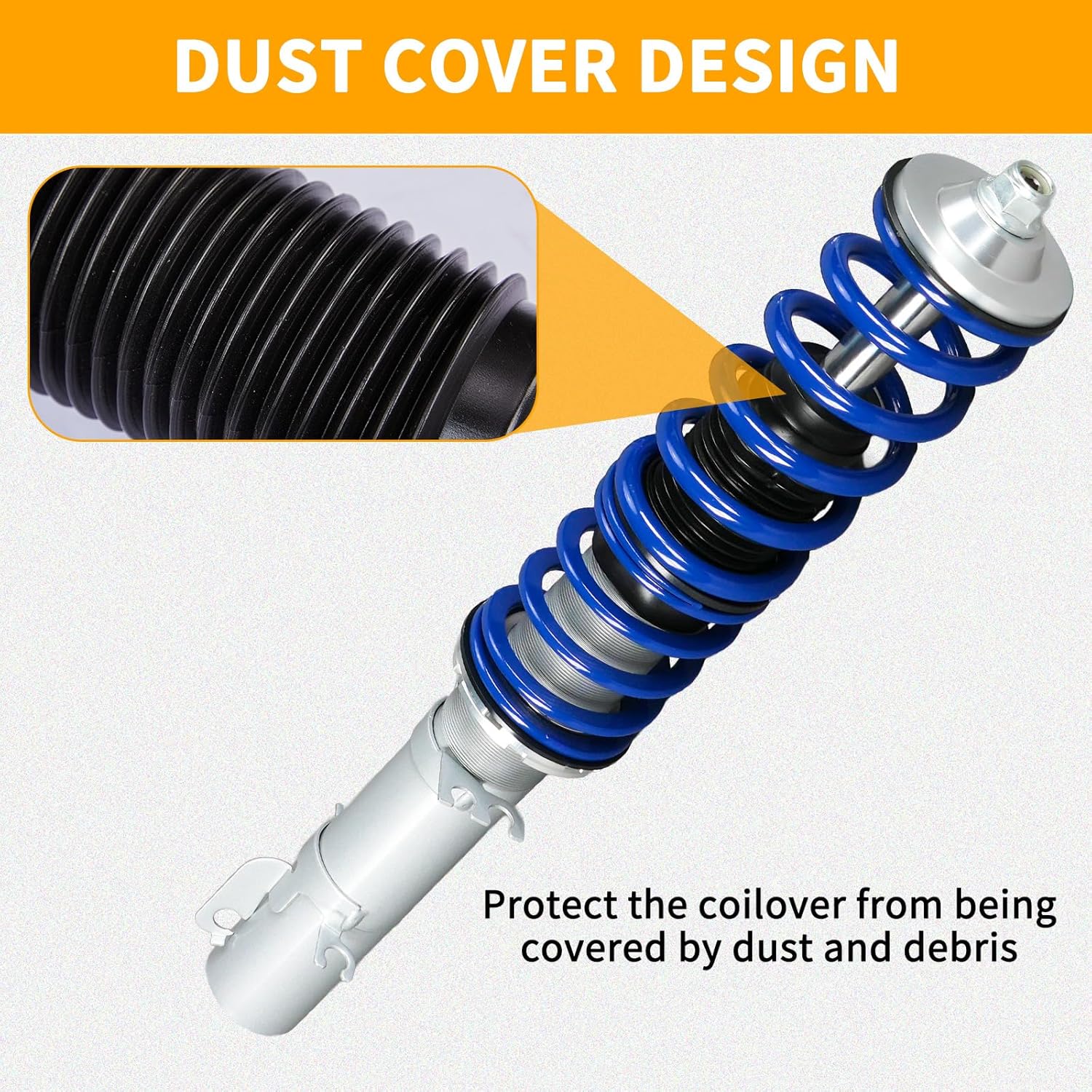 Coilover Suspension Lowering Kit Replacement for VW Golf 1998-2005 Jetta MK4 1999-2004 Seat Leon 1999-2005 Audi A3 MK1 1998–2003,Height Adjustable Shock Absorber Struts Blue