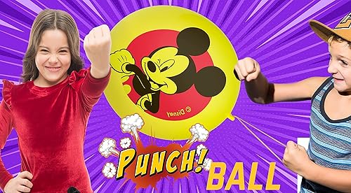 Miniatura 5 de JA-RU (2 Pack) Disney Micky Punch Balloon Fidget Ball Inflate & Punch Fidget Toy Inflatable Big Bounce Ball Stress Relief Punching Bag Toy for Kids.