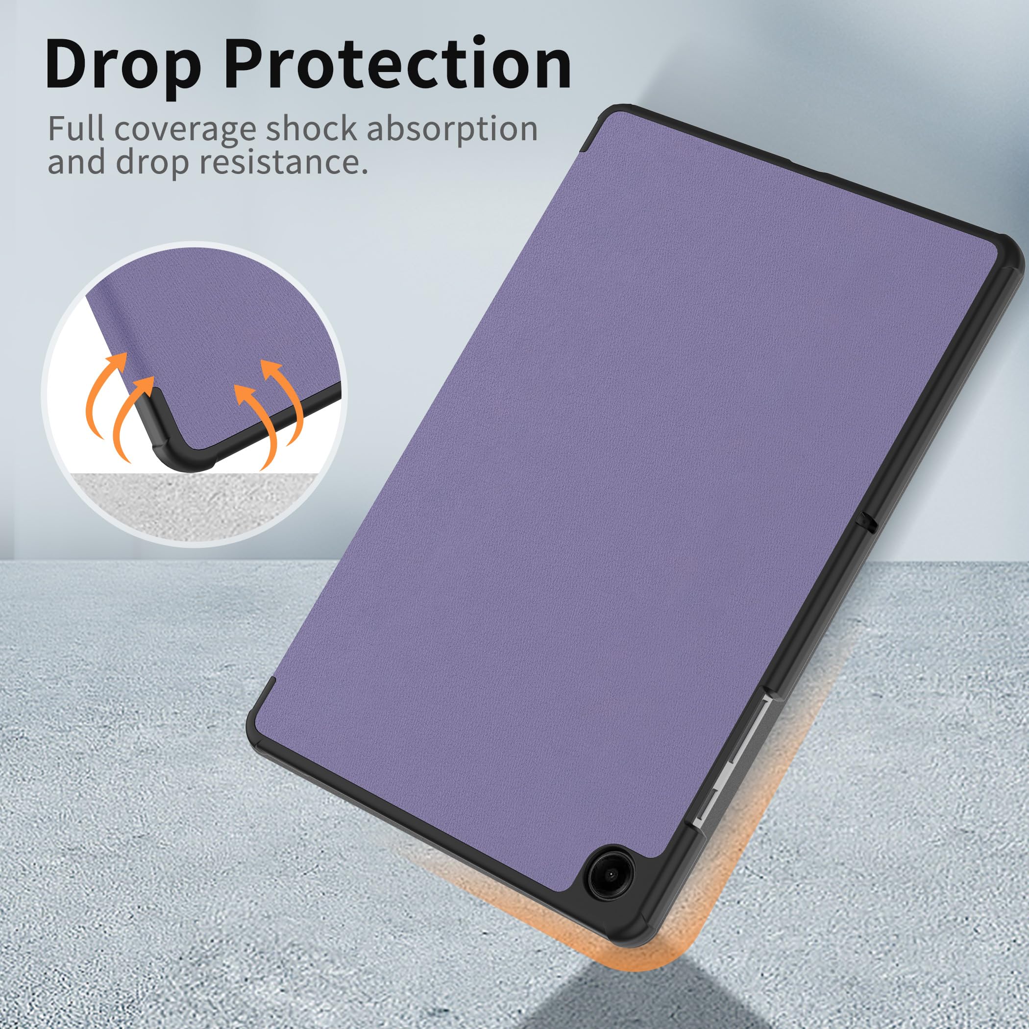 EasyAcc Custodia Cover Compatibile con Samsung Galaxy Tab A9+ / A9 Plus 11 Pollici 2023 SM-X210/ X215/ X216 Tablet,Viola Lavanda