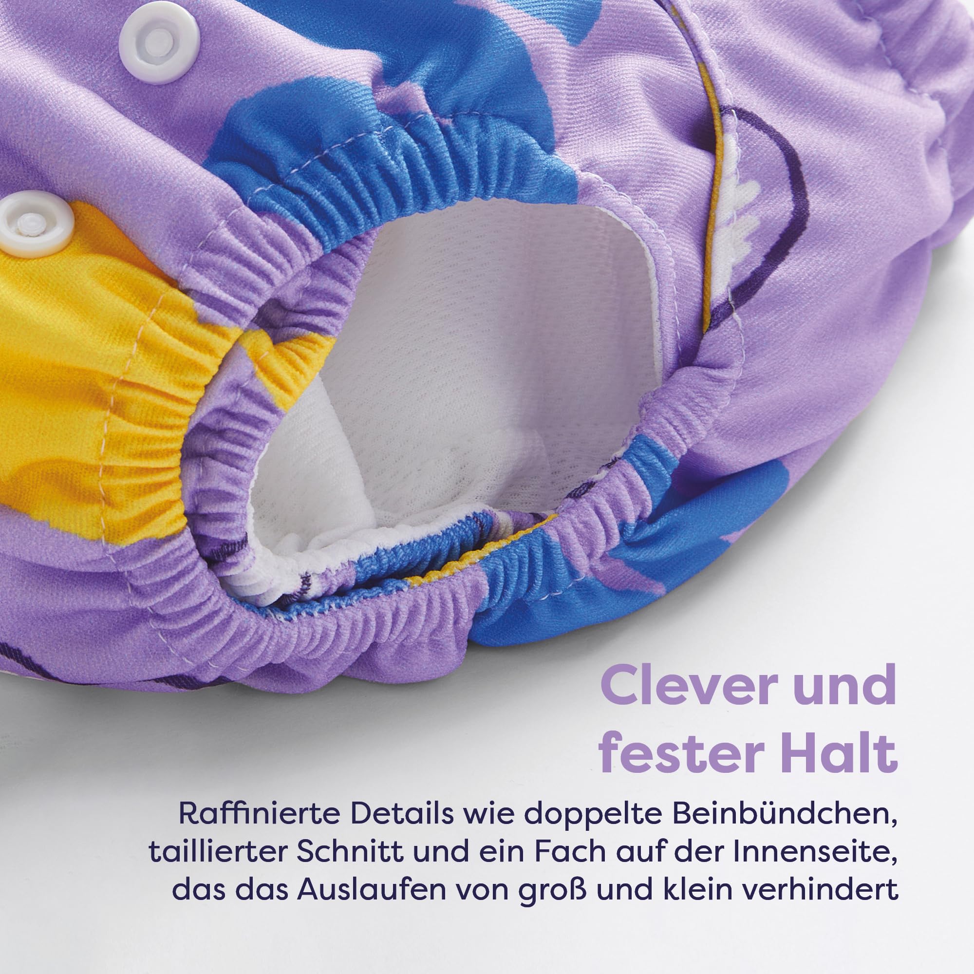 Bambino Mio, revolutionäre wiederverwendbare Windel - Nachhaltige, waschbare, chemiefreie Öko-Stoffwindel für Neugeborene bis ins Kleinkindalter - Shine Styl