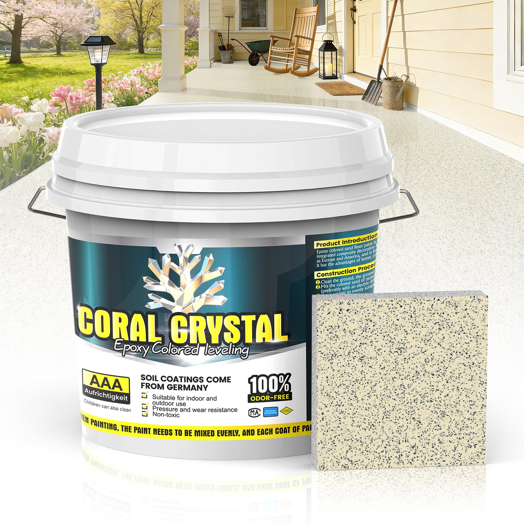 coralcoralページ Amazon.com: Coral Crystal Epoxy Colored Sand Floor Paint for