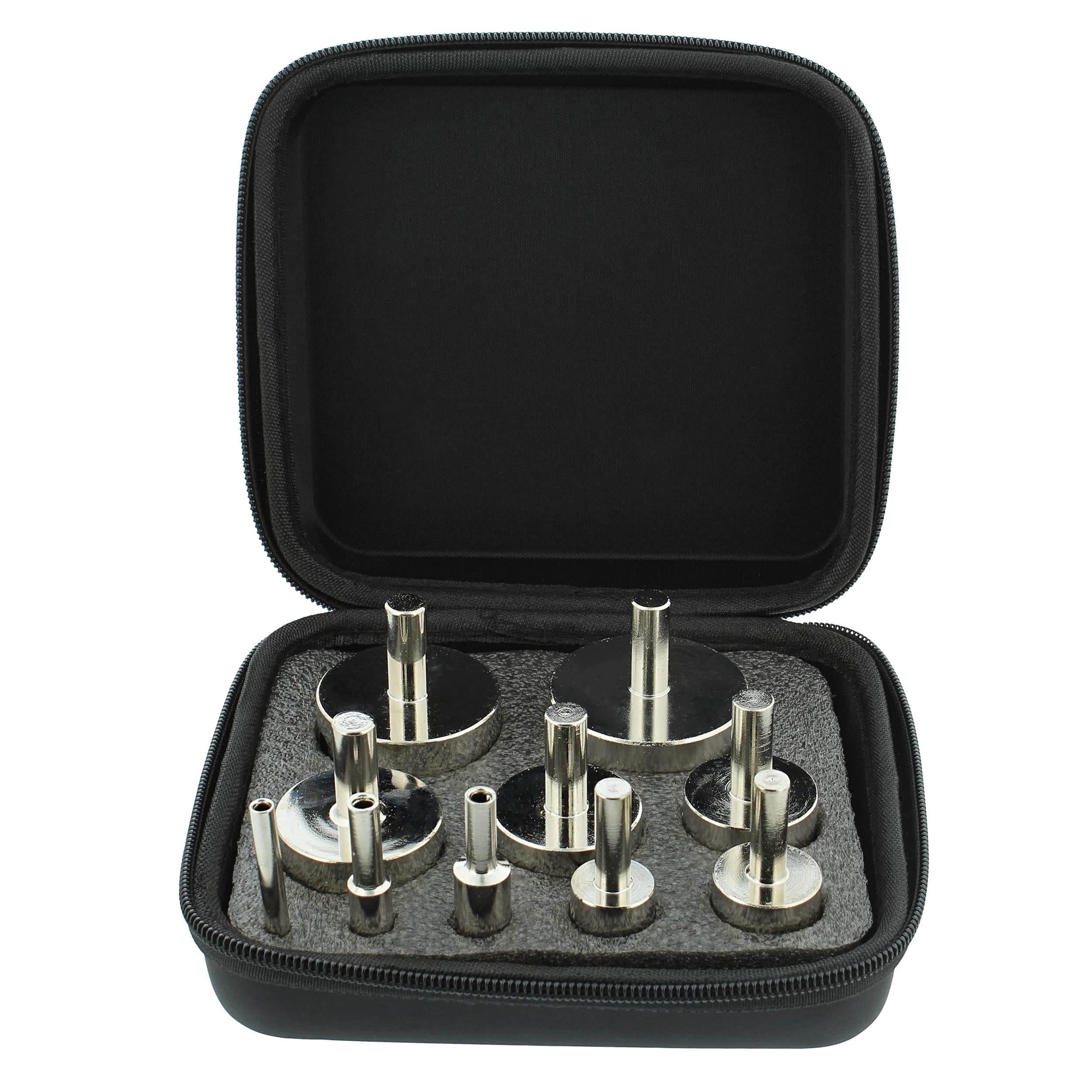 BISupply Ceramic Bit Set - 10pc Diamond Bit Hole Saw Kit from 1/4in to 2in - for Ceramic, Glass, Tile, Porcelain, Marble