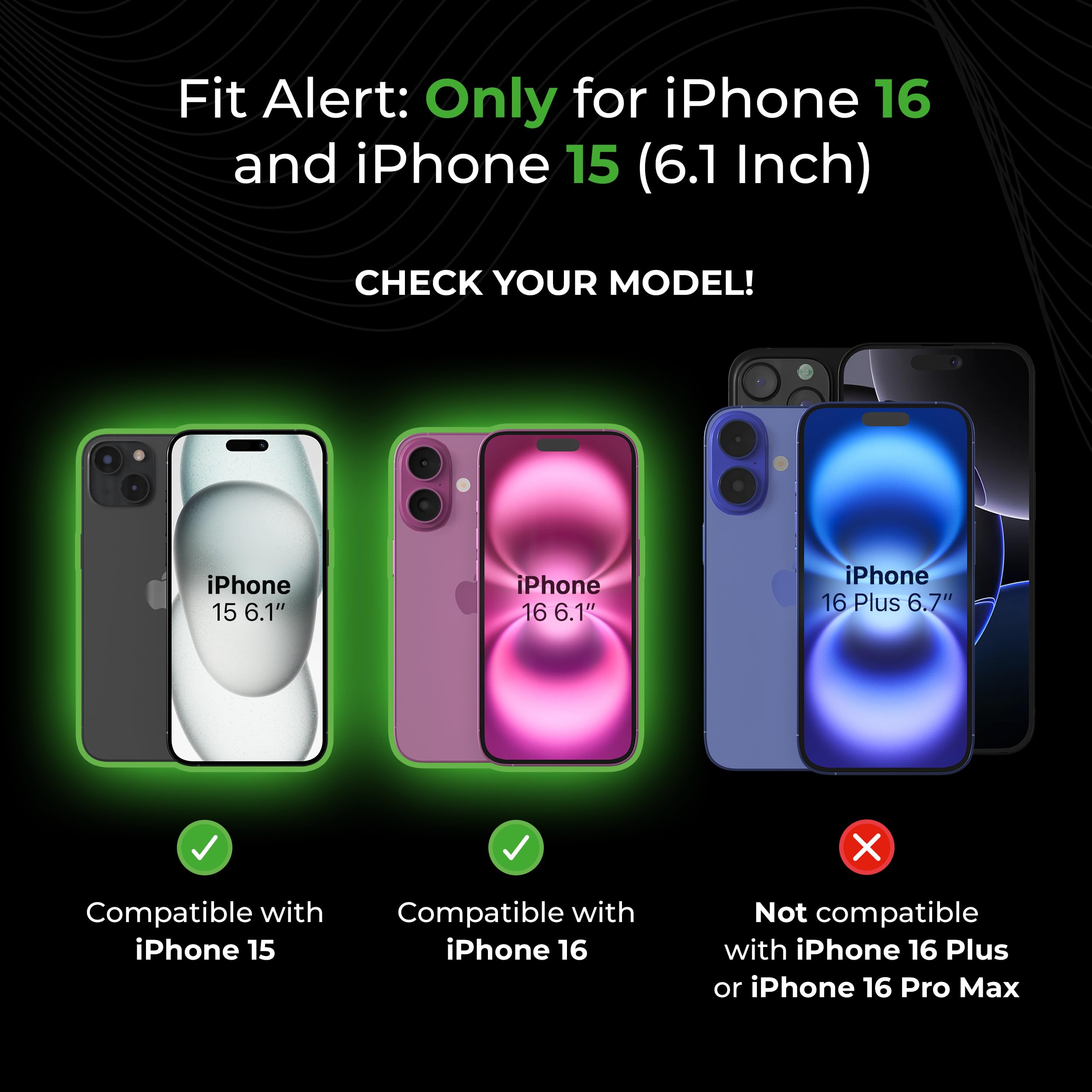 Deppa [2 Pack Premium Privacy Screen Protector for Iphone 15/Iphone 16 (6.1') Tempered Glass Edge to Edge Full Cover with Easy Installation Kit Tray - Image 2