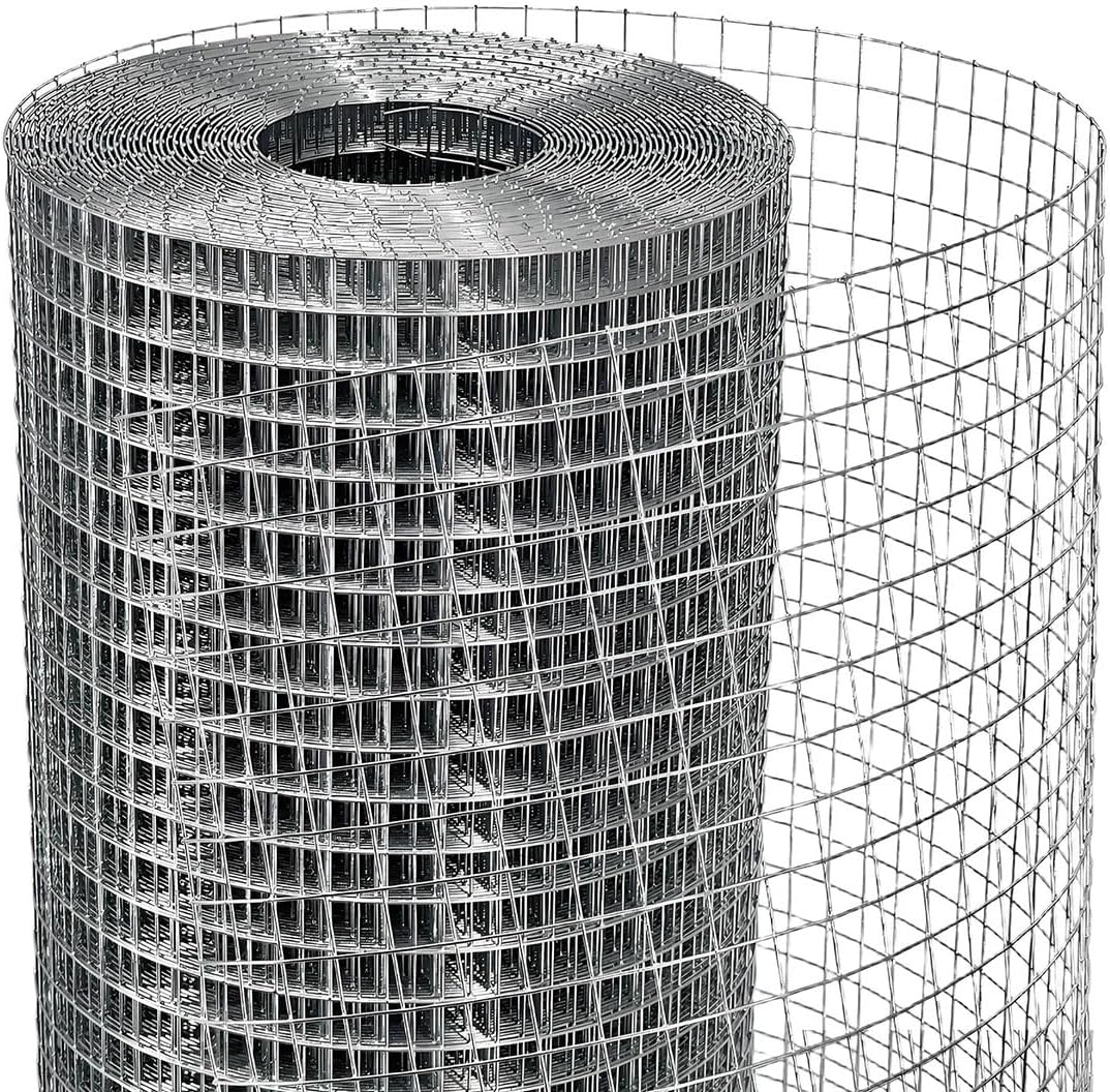 HORCH Hardware Cloth 1/2 inch 36 x 50 ft 19 Gauge, Galvanized Wire Mesh Roll, Chicken Wire Mesh, Chicken Wire Fencing, Welded Wire Fencing, Gopher Mesh, Tree Guard, Mesh & Wire Cloth, Rat Wire