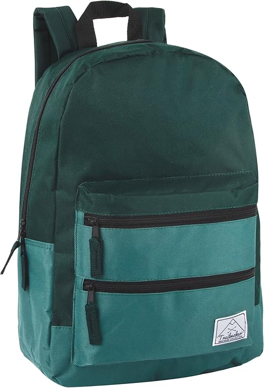 Trail maker Multi Pocket Multicolor Backpack with Adjustable Padded Straps