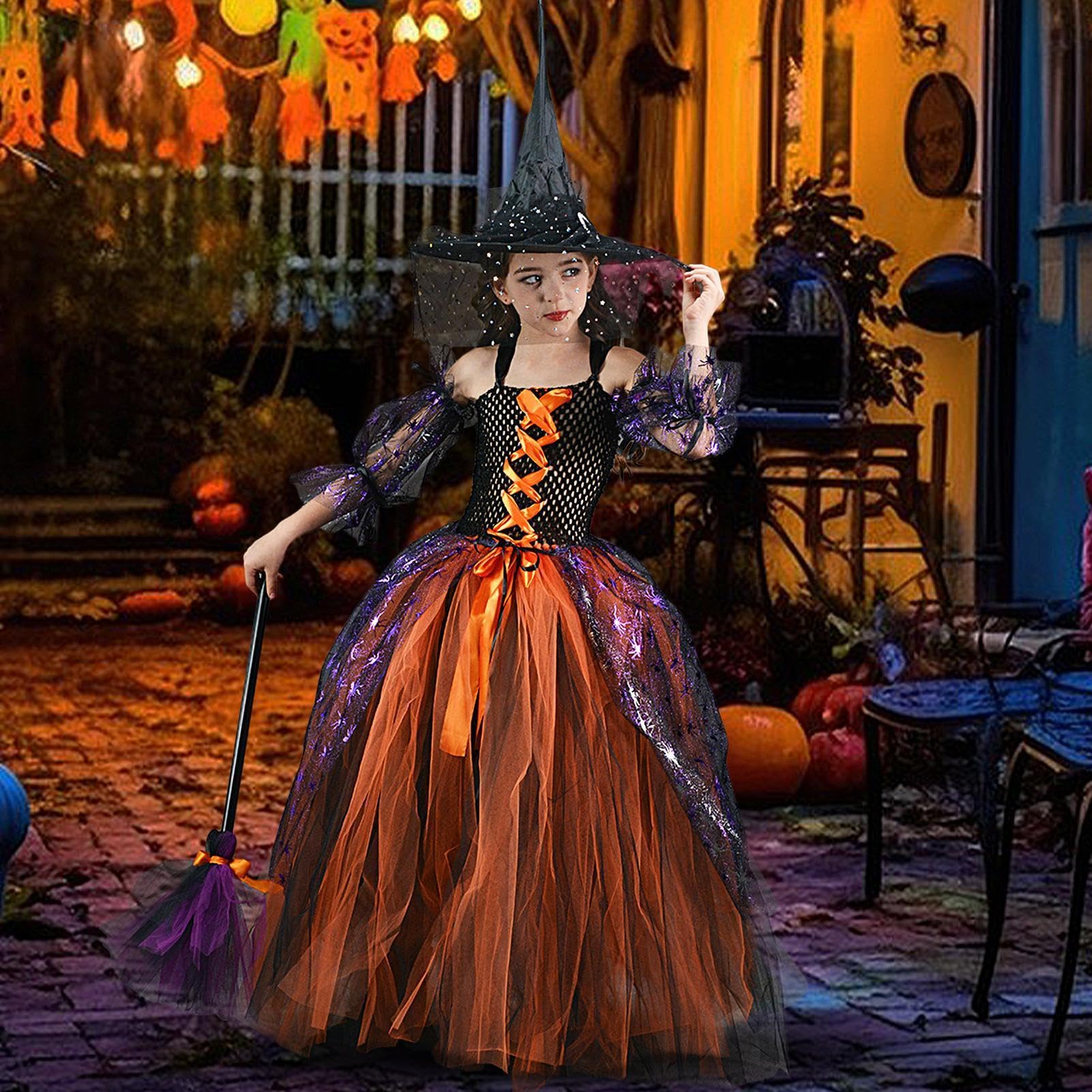 Generico Kostiumy dla dziewczynek na Halloween Sukienki do roli Halloween