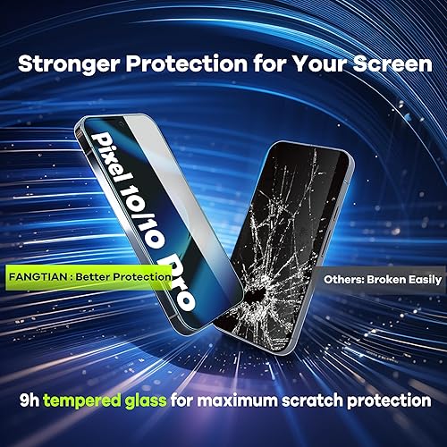 Miniatura 10 de FANGTIAN - Protector de pantalla para Google Pixel 8 Pro (no de vidrio), protector de pantalla para Pixel 8 Pro compatible con huellas dactilares