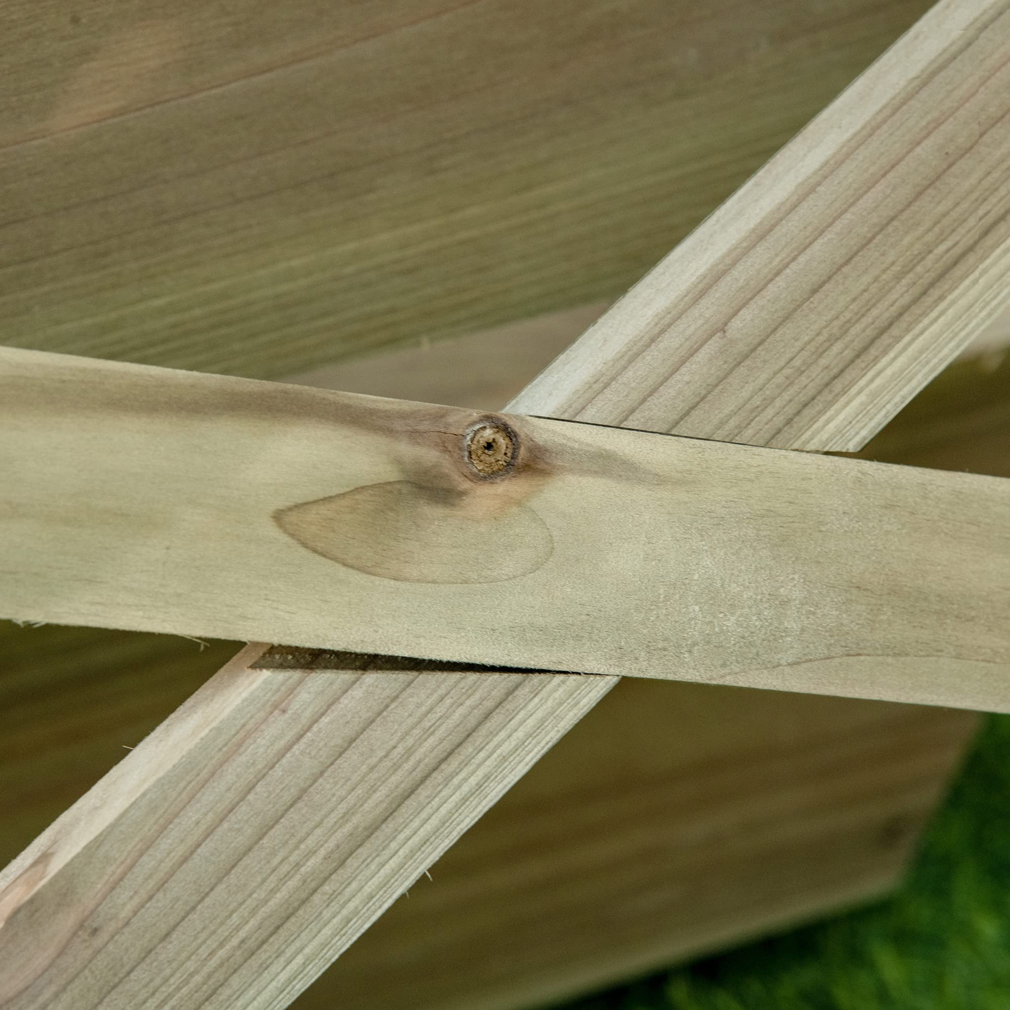 Outsunny Jardinera de Escalera de 3 Niveles con Drenaje 71x61x77 cm | Maceteros de Madera con Tela No Tejida, Huerto Urbano para Plantas, Macetas y Flores