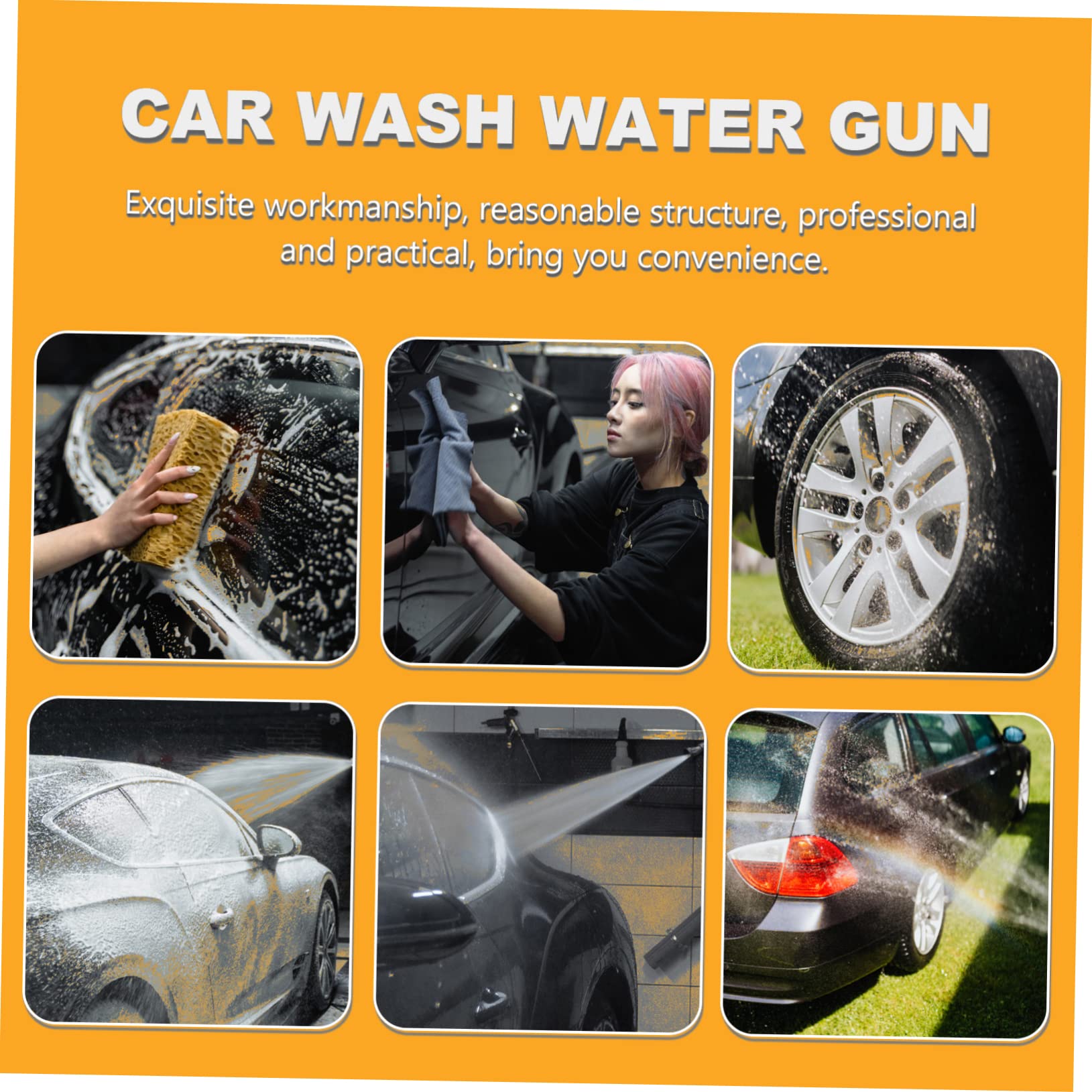 ibasenice Boquilla De Hidrolimpiadora Compatible Lanza De Hidrolimpiadora De Alta Presión Accesorios De Lavadora para Coche para Lavado De Coches