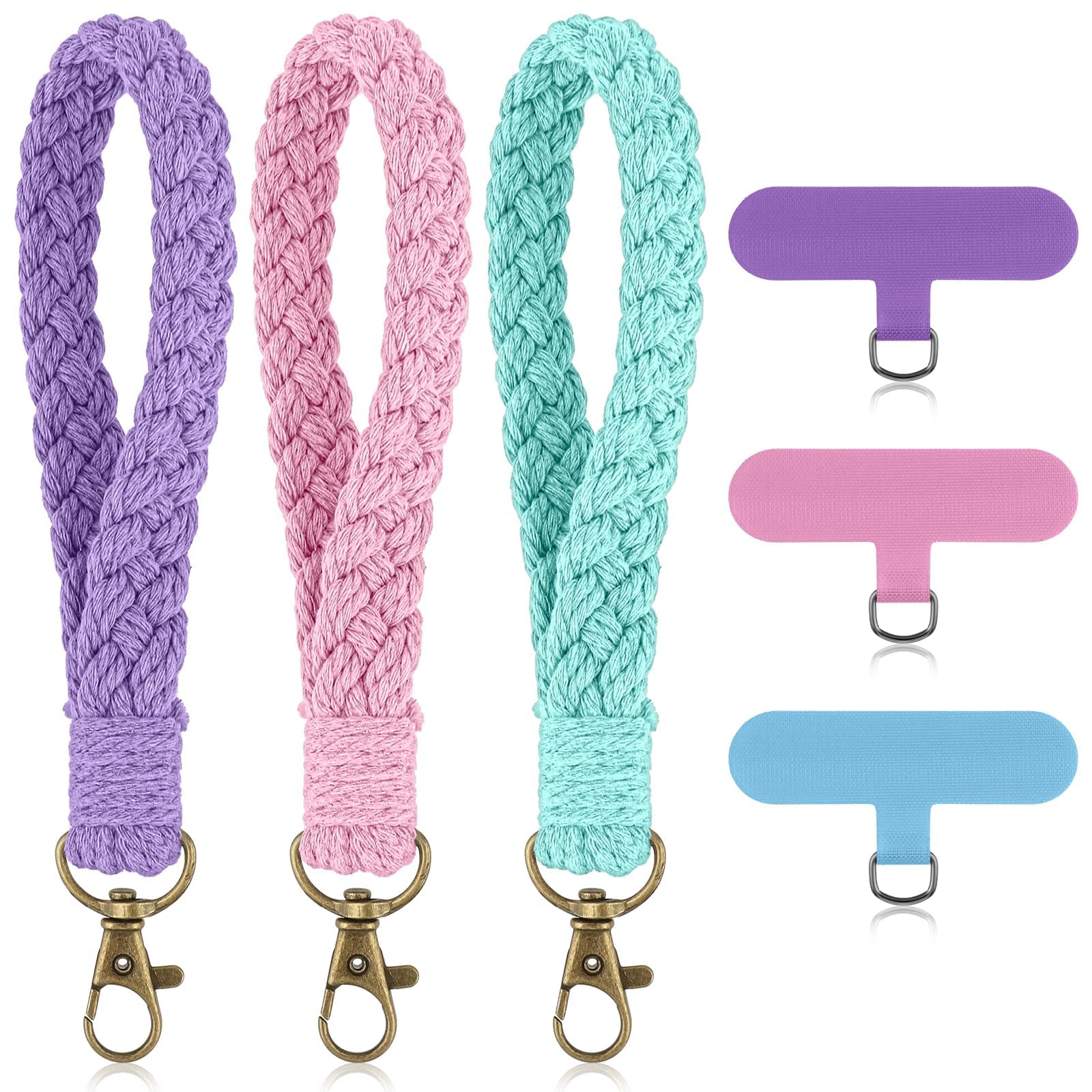 bharatbazaar Phone Crossbody Strap, 3PCS Mobile Strap for Hand Set with 3PCS Phone Tag, Universal Crossbody Strap for Phone, Suitable for Outdoor Activities Such As Cycling, Mountaineering, Skiing-picture-25