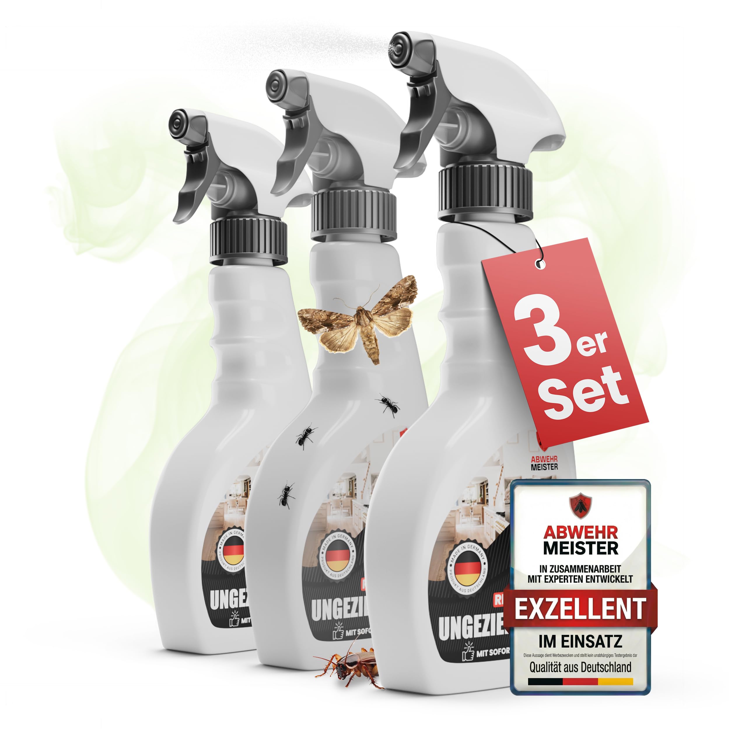 ORIGINAL 3x Repell Ungezieferspray 500 ml – Insektenspray