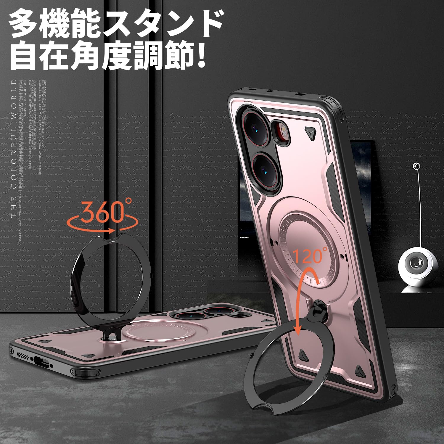 Amazon.co.jp: Xiaomi POCO X7 Pro 5G 用 ケース リング付き 耐衝撃 米