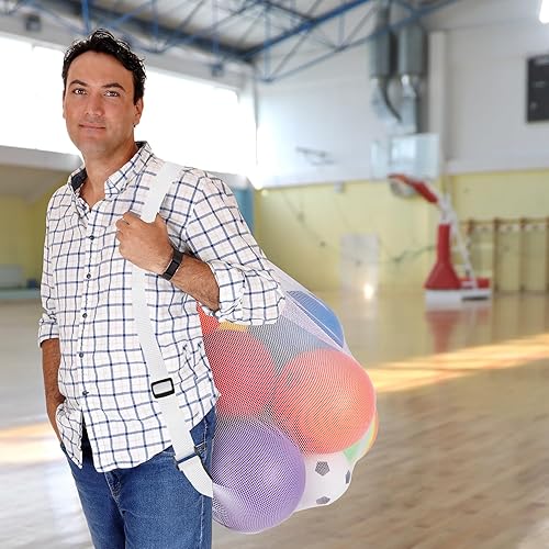 Miniatura 7 de GSE Games & Sports Expert 24x3630x40 X-Large Mesh Sports Equipment Drawstring Bag for Soccers, Basketballs, Footballs