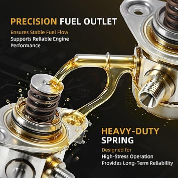 High Pressure Fuel Pump for Hyundai Accent/Veloster 2012-2017 | for Kia Rio/Forte Koup/Soul/Forte5 2012-2016, 1.6L L4, 35320-2B140, 35320-2B130, Fuel Pump 35320-2b220