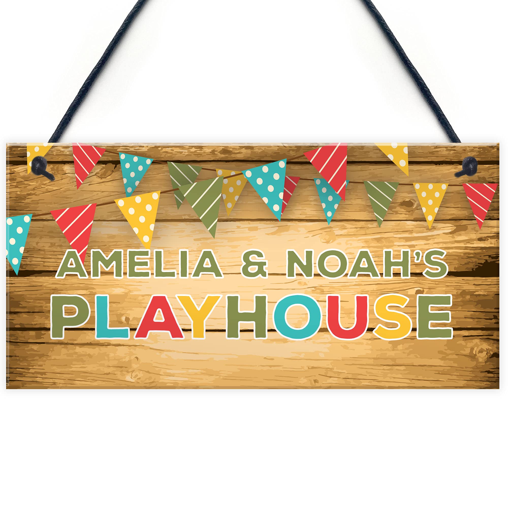 Childs Playhouse Sign Personalised Garden Shed Hanging Sign Son Daughter Gift