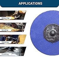 Vista 5 de Benchmark Abrasives Discos de lijado de 2 pulgadas de circonita de cambio rápido – taladro macho de respaldo tipo R y amoladora de troqueles disco
