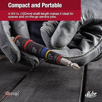 ⭐︎RAS⭐︎ Malco MTP2A 7-in-1 C-RHEX® Flip-Bit Color-Coded Socket Set