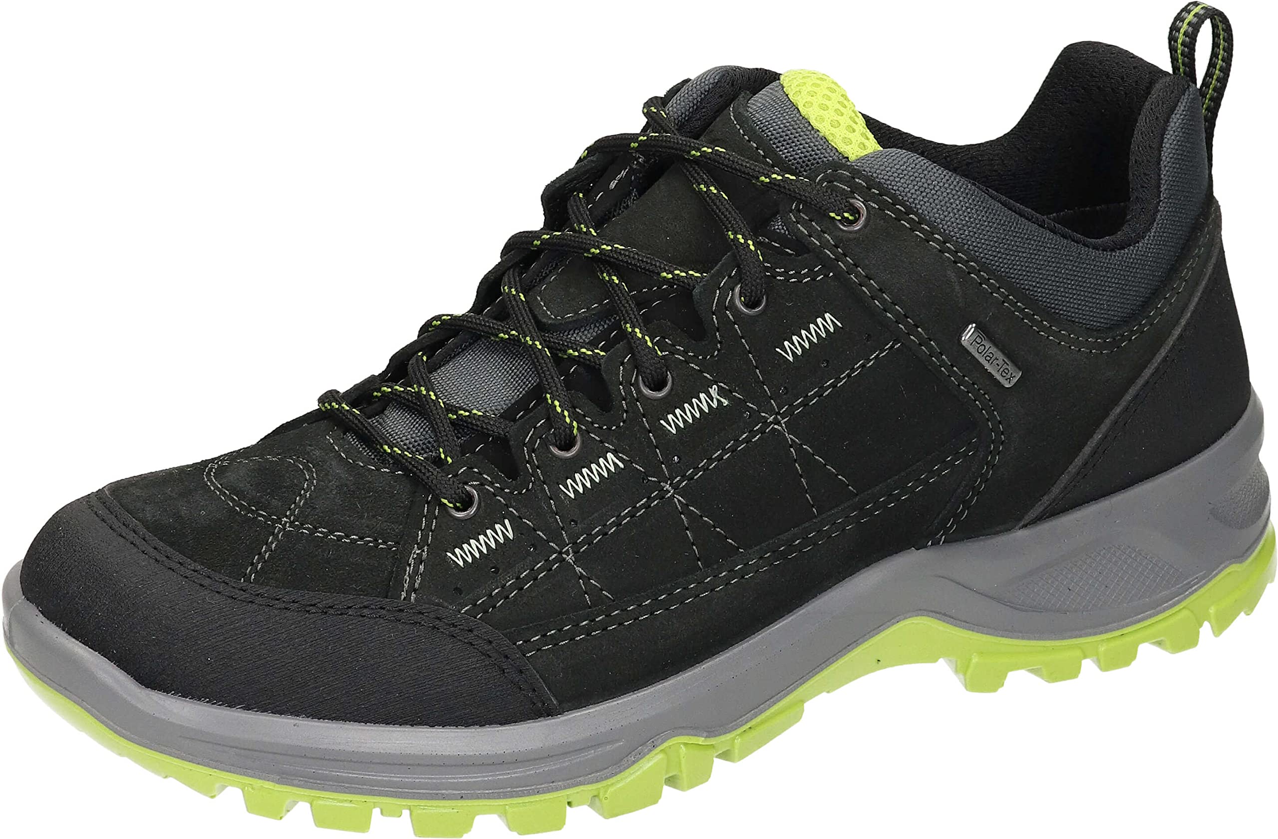 Manitu Unisex's Laces Sneaker, Black, 8 UK