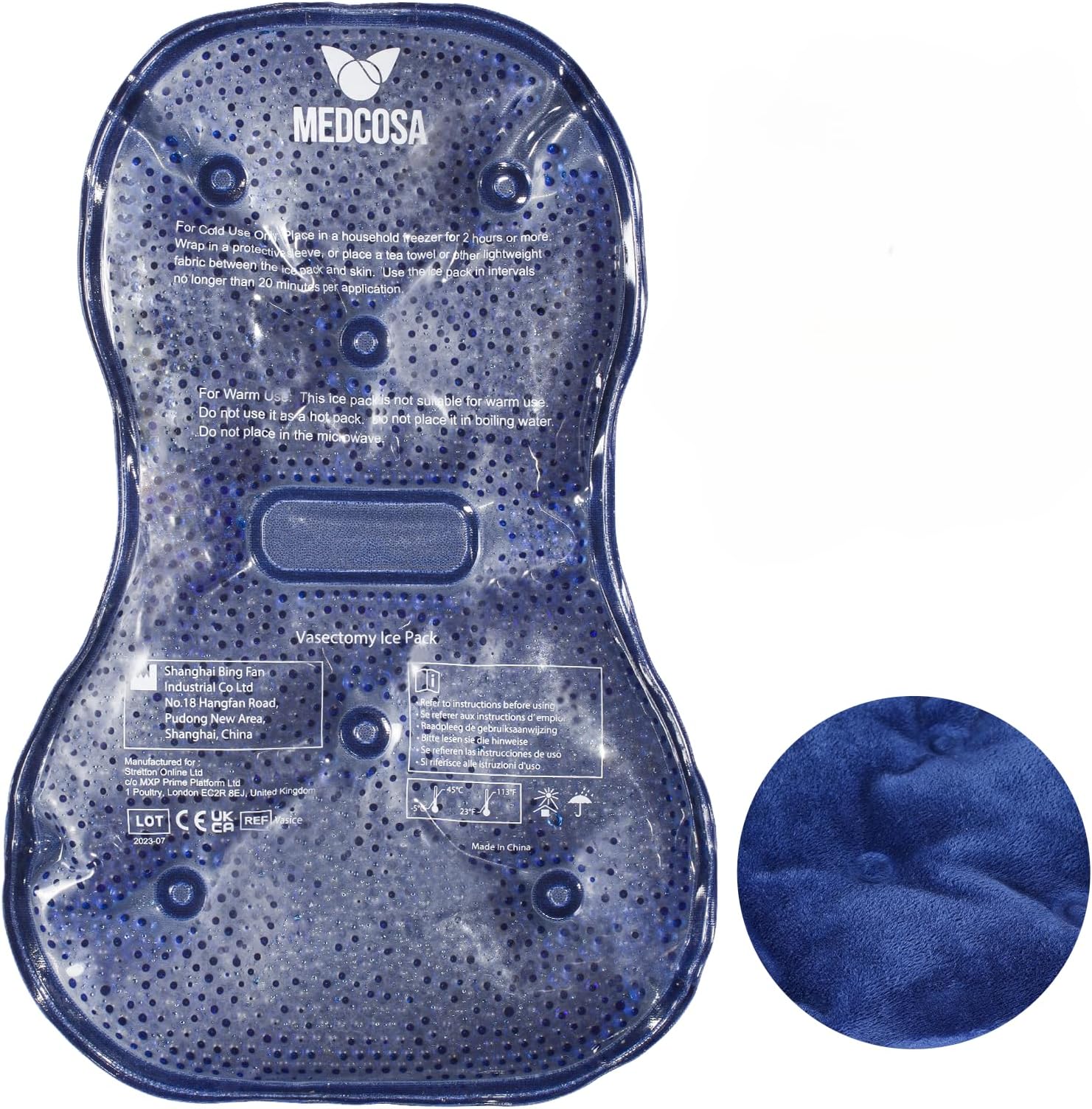 Medcosa Vasectomy Ice Pack - Professional Cold Therapy - Reduces Pain & Swelling After Vasectomies, Hernia or Varicocele Surgery - Reusable for Testicular Injuries