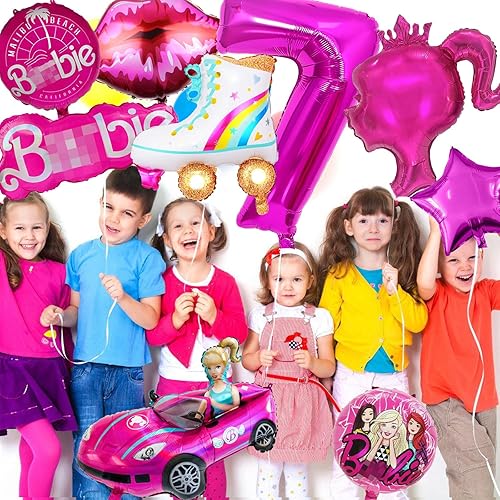 Miniatura 4 de 10 decoraciones de fiesta de princesa, globos, fiesta de princesa, juego de globos calientes para fiesta de cumpleaños de niñas, suministros de