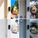 Adhesive Porte-Belle pour sonnette de porte vidéo Arlo 2K (2nd Gen), Support de fixation sans perçage, Protection anti-température pour caméra Arlo Doorbell, Convient pour les appartements, Locations, Maisons (Noir)