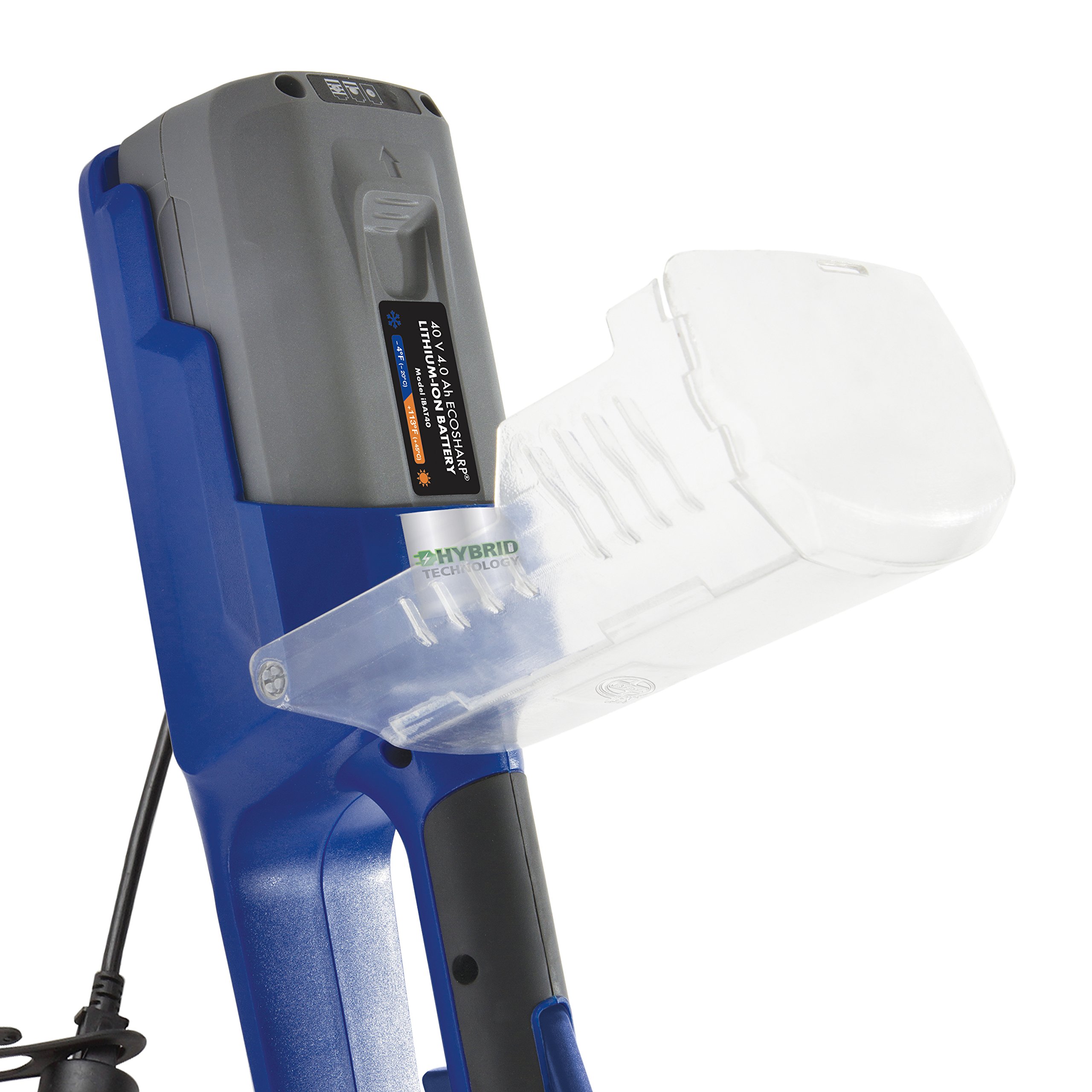 Snow Joe ION13SSHYB 13Inch 40 Volt4 Ah Battery Hybrid Brushless Snow