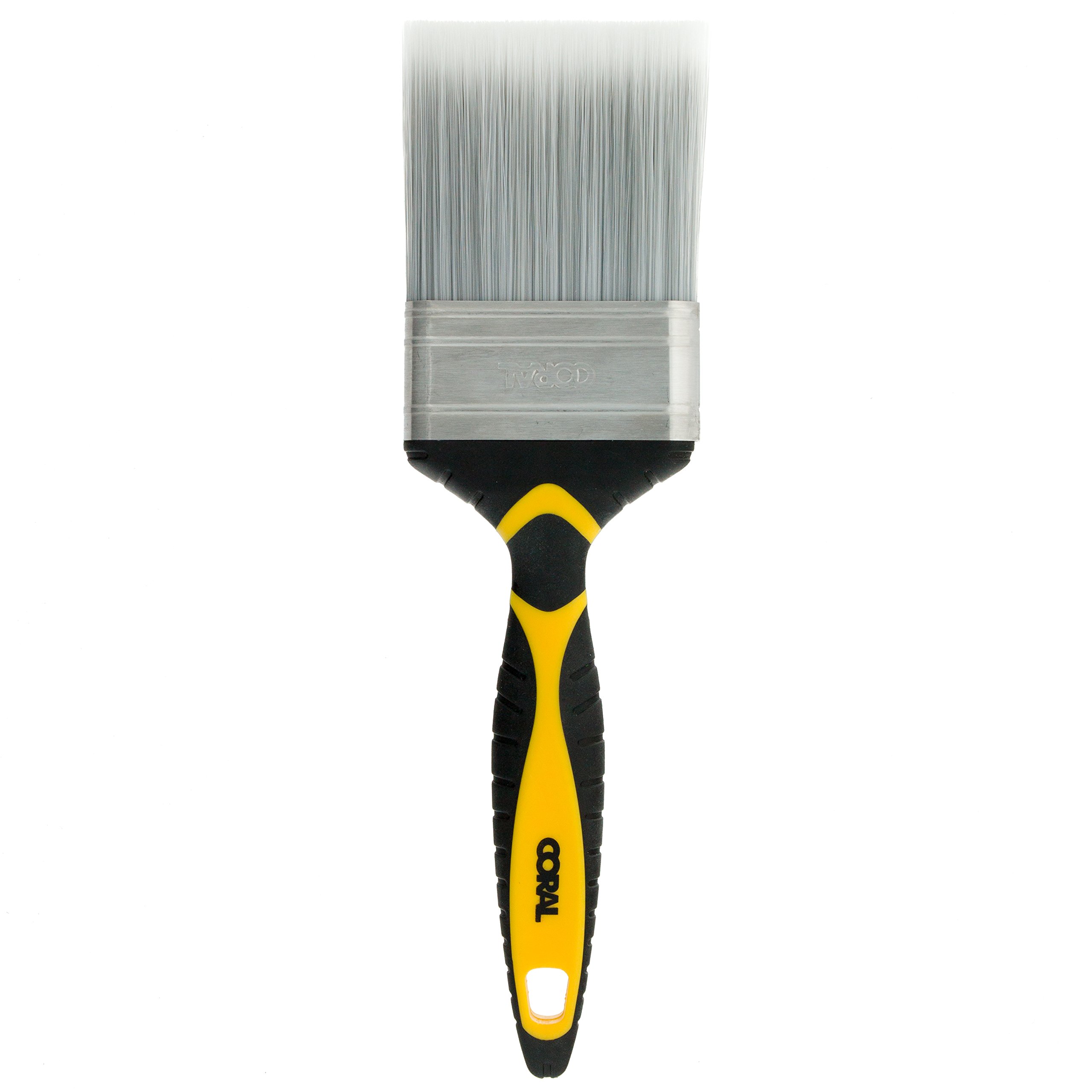 Coral Yellow 31503 Shurglide 3" Paint Brush For A Seriously Good Finish With Zero Loss Of Bristle Paintbrush Head