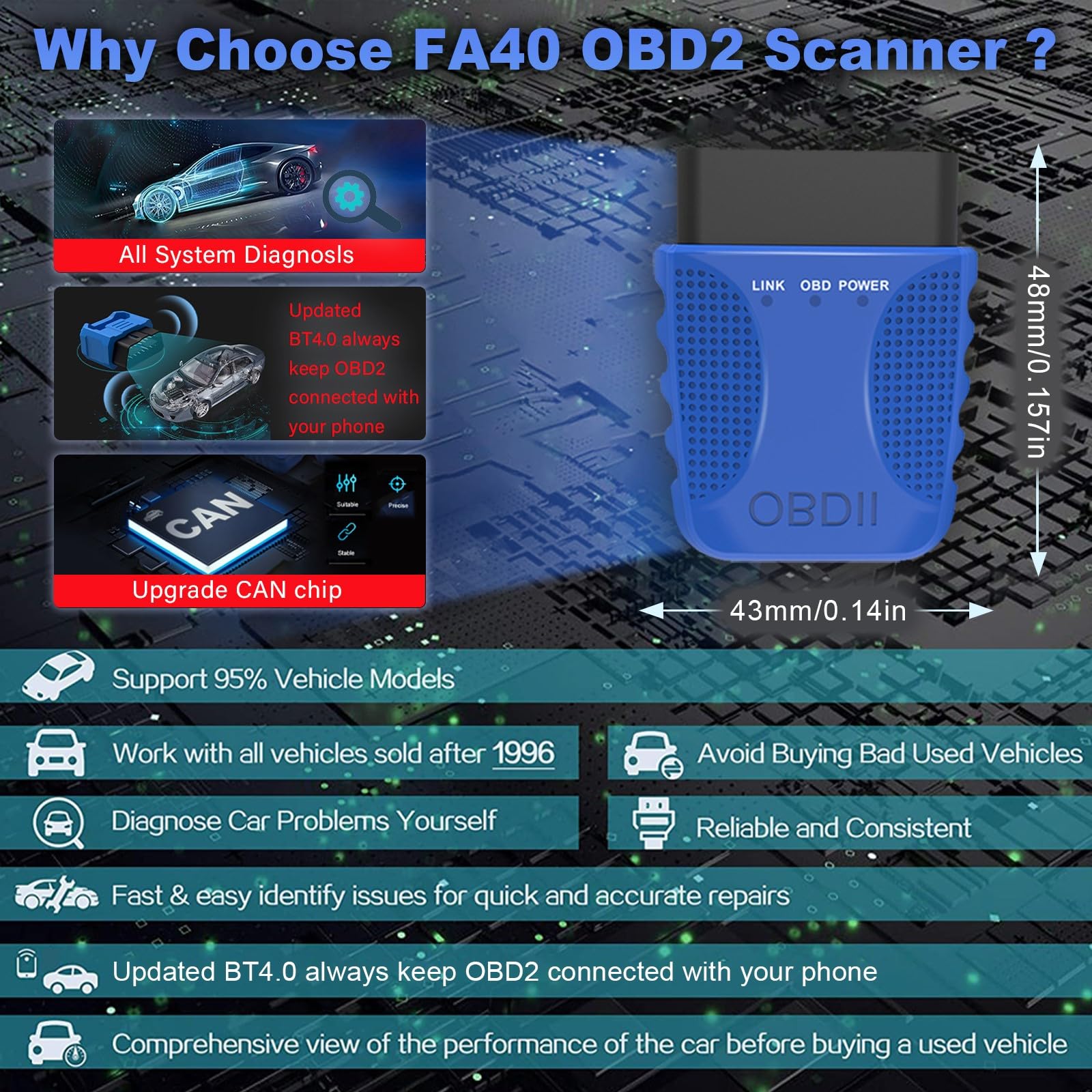 OBD2 Scanner - Diagnose Car Issues Easily -3