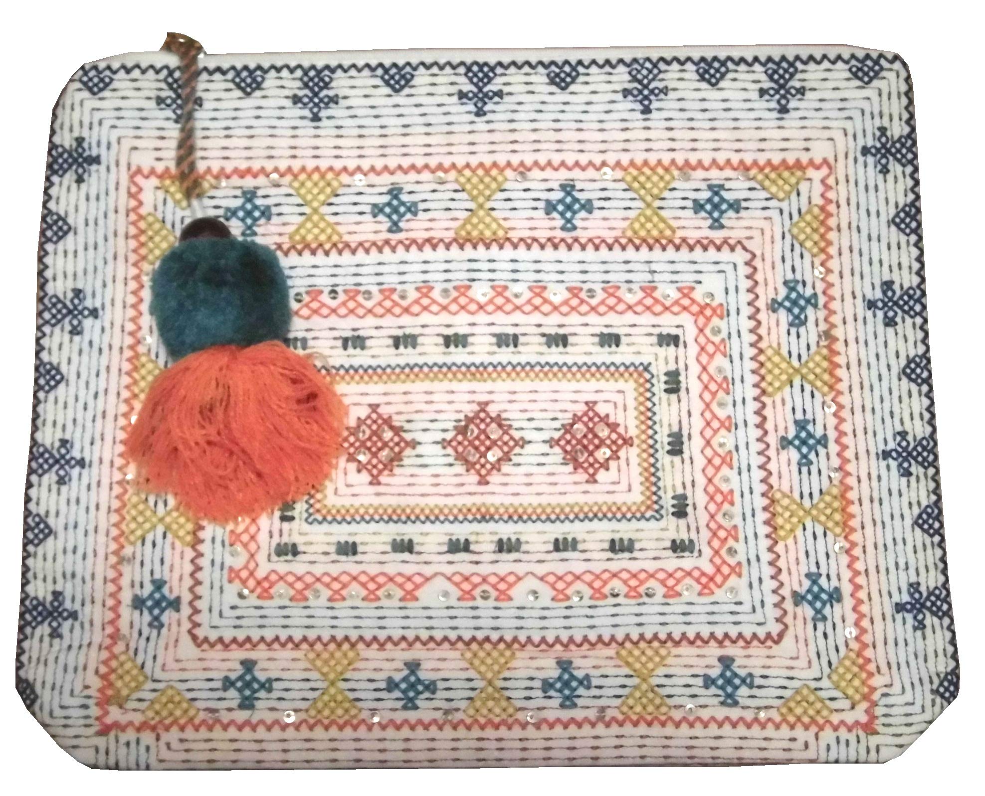 Amazon.co.jp: STAR MELA スターメラ クラッチバッグ 刺繍 軽い  