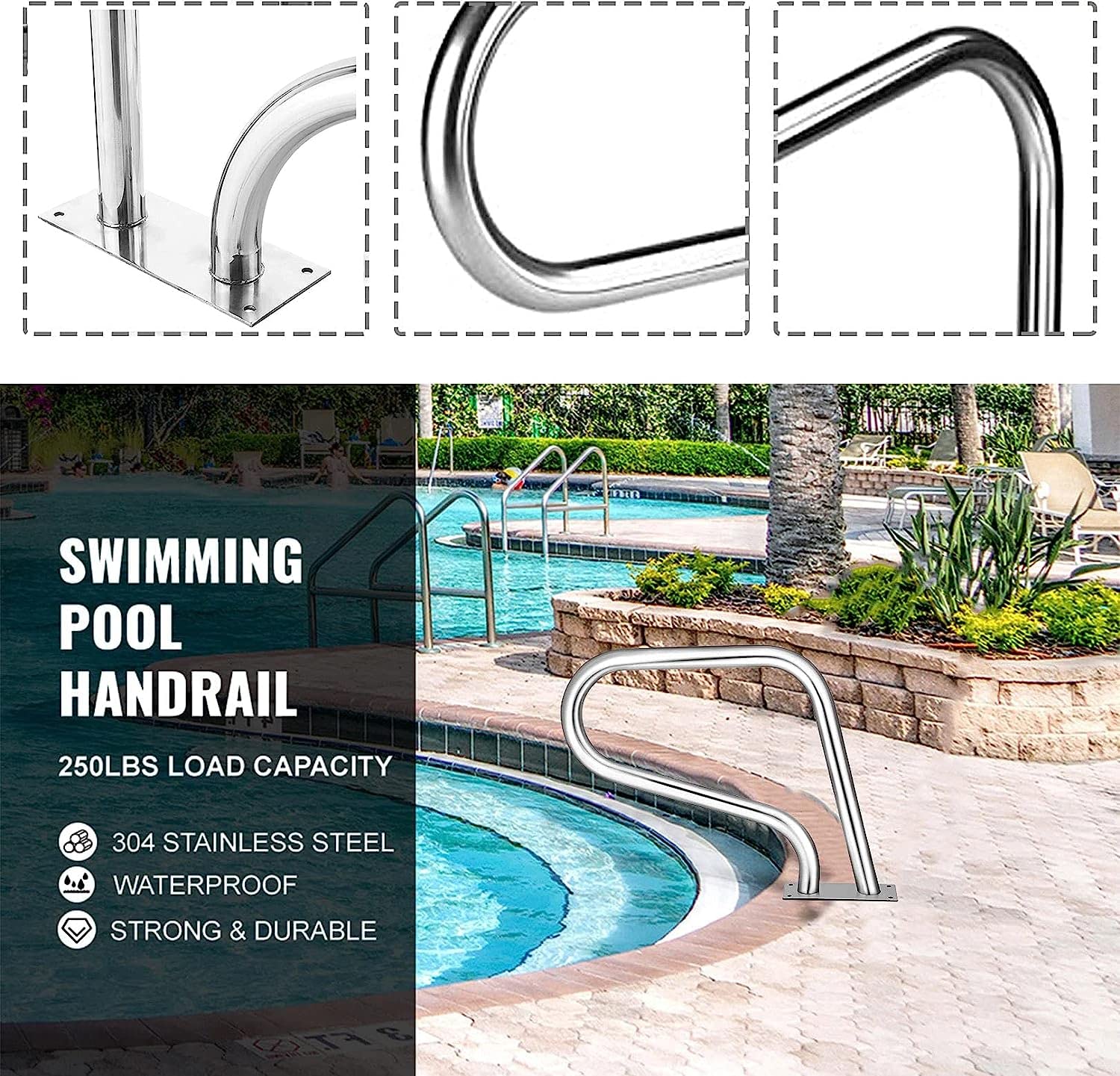 Underground Pool Railing Pool Railings For Inground Pools SR Smith 48