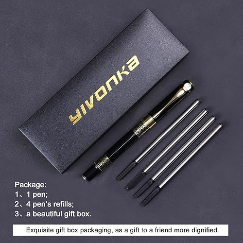 Miniatura 3 de YIVONKA Ballpoint Pen Black Refill,business pens,Luxury Pen,Best Ball Pen Gift Set for Men & Women Professional Executive,Office,Nice Pens Classy