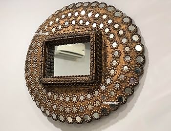 Peacock mirror 鏡　ミラー Amazon.com: NauticalMart Peacock Mirror : Home & Kitchen