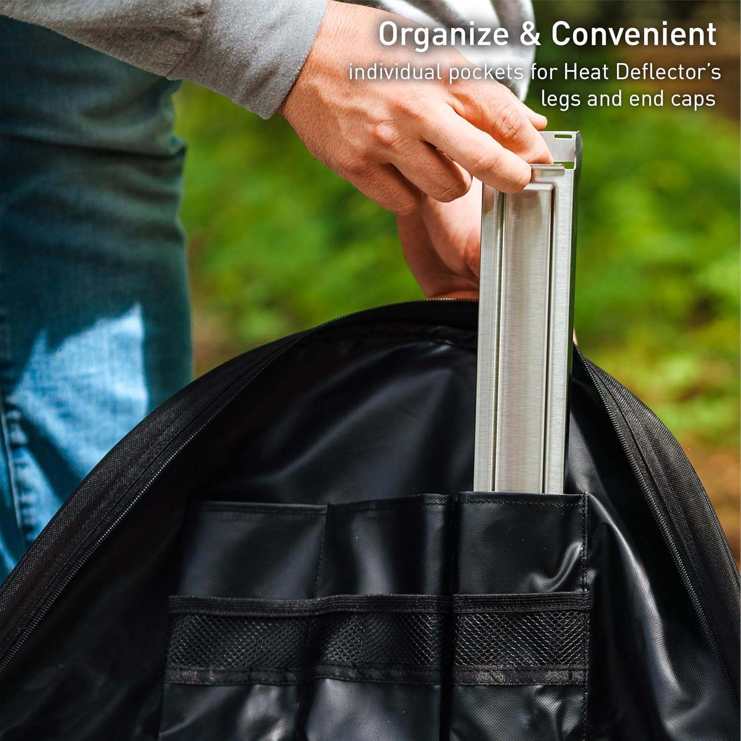 Solo Stove Heat Deflector Carry Bag, Medium | Protective Accessory for Bonfire Heat Deflector, 600D Solution-dyed Acrylic with PVC Backing, Dia: 25.8”