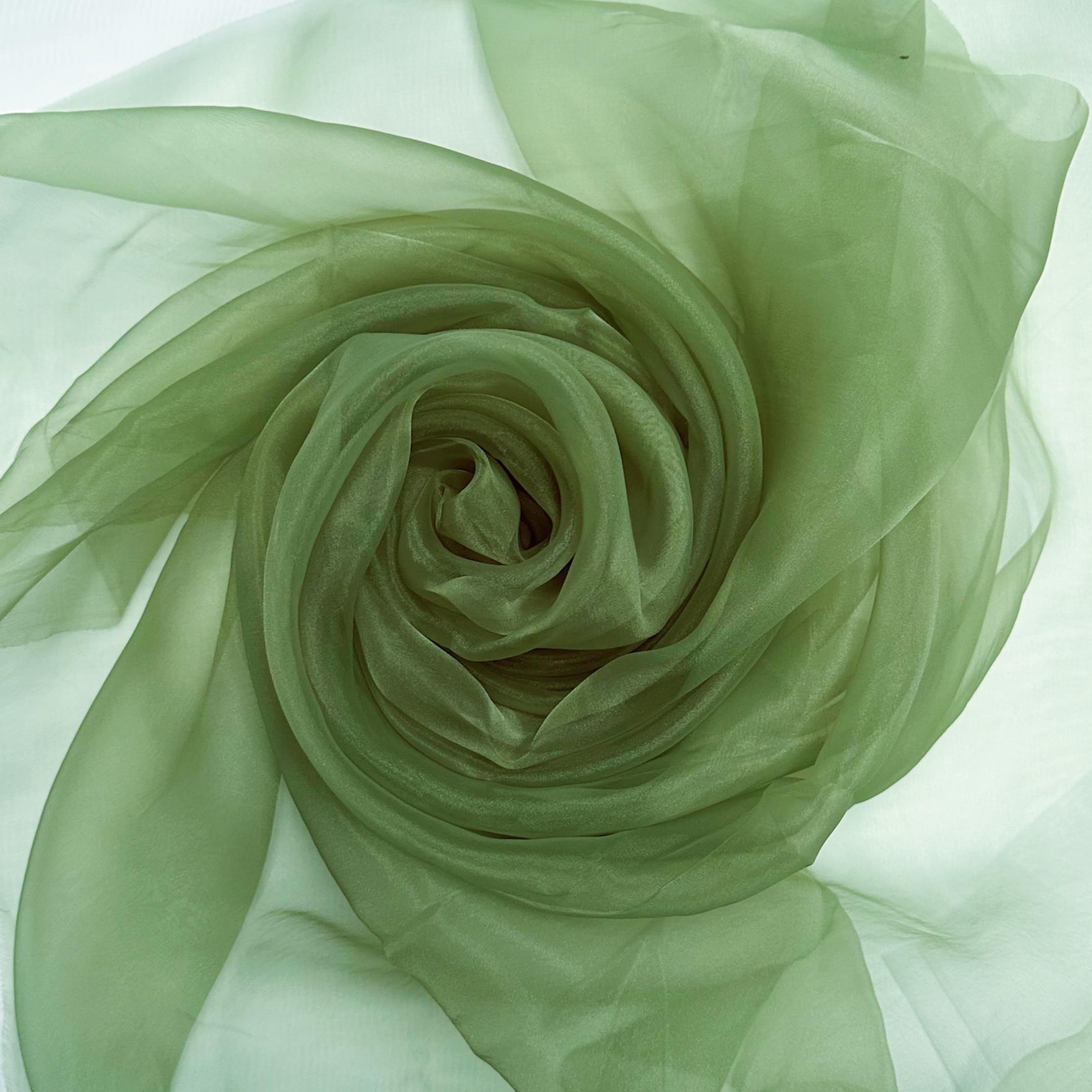 Megachest 145CM Wide Soft Organza Dress Fabric Fancy Costumes Decorations 50 Colors(Mosstone,50 Meters) โ image 1