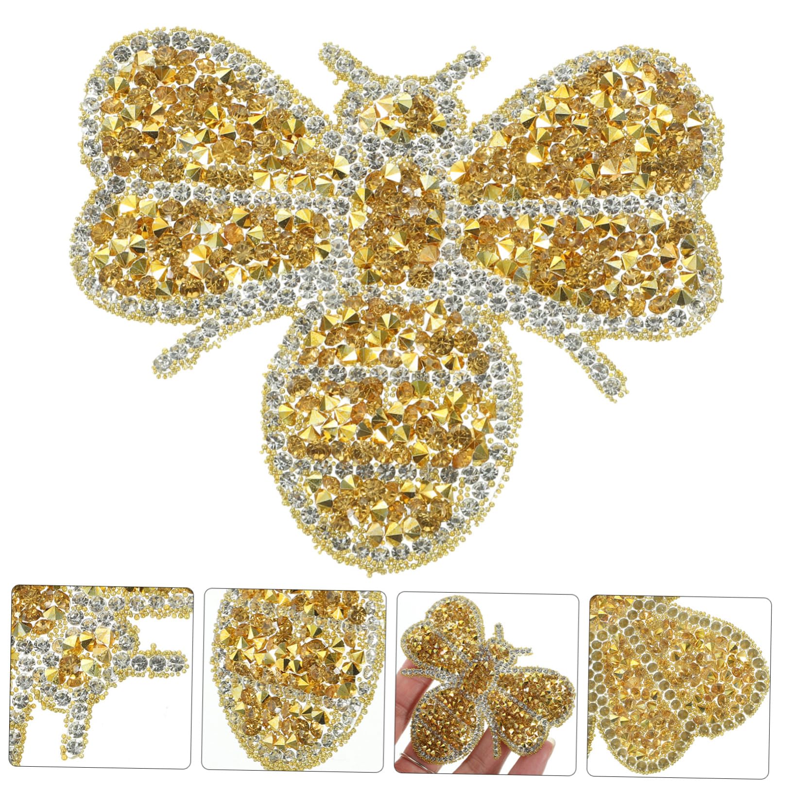 SHINEOFI 40pezzi Toppe Decorative Per Abbigliamento Patch Resistenti Per Cappelli Adatte Per Jeans Borse e Magliette Design Ape