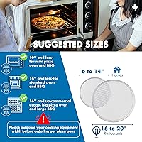 Vista 7 de Norjac 8 Inch Pizza Screen, 12 Pack – Aluminum Mesh for Oven, Seamless, Rust-Free, Durable Baking Trays for Crispy Crusts