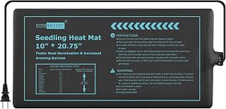 VIVOHOME Waterproof Seedling Heat Mat for Seed Propagation and Increase Germination Success (10 Inch x 20.75 Inch)