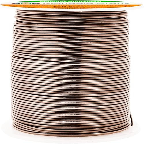 Vista 368 de Mandala Crafts Alambre de aluminio anodizado de calibre 8 para hacer joyas, alambre neutro flexible de color de 128 pies, flexible y flexible