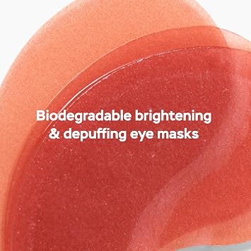 DRMTLGY Brightening Eye Masks Biodegradable Hydrogel Under Eye Patches with Caffeine, Peptides, Hyaluronic Acid & Niacinamide Depuff, Hydrate & Smooth Dark Circles 60 Count