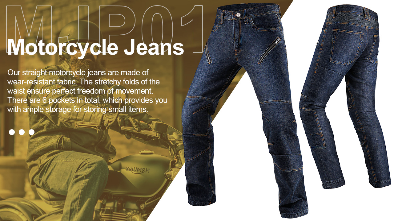 Jeans Da Moto TIUTIU Uomo Con Protezioni - Denim Traspirante, 4 Cuscinetti Rimovibili, Per Estete E Tutte Stagioni - Foto 13