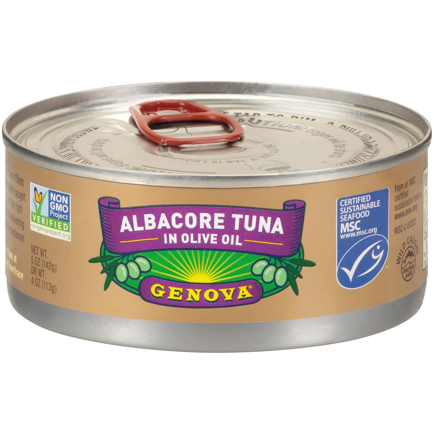 Genova Solid Albacore Tuna In Olive Oil 5 oz., 12 per case