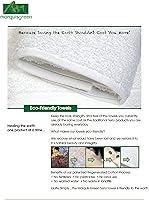 Vista 3 de Optima Collection Platinum Level - Toallas de mano blancas de 16 x 30 pulgadas, juego de 4, 100% algodón regenerado ecológico, preconsumo