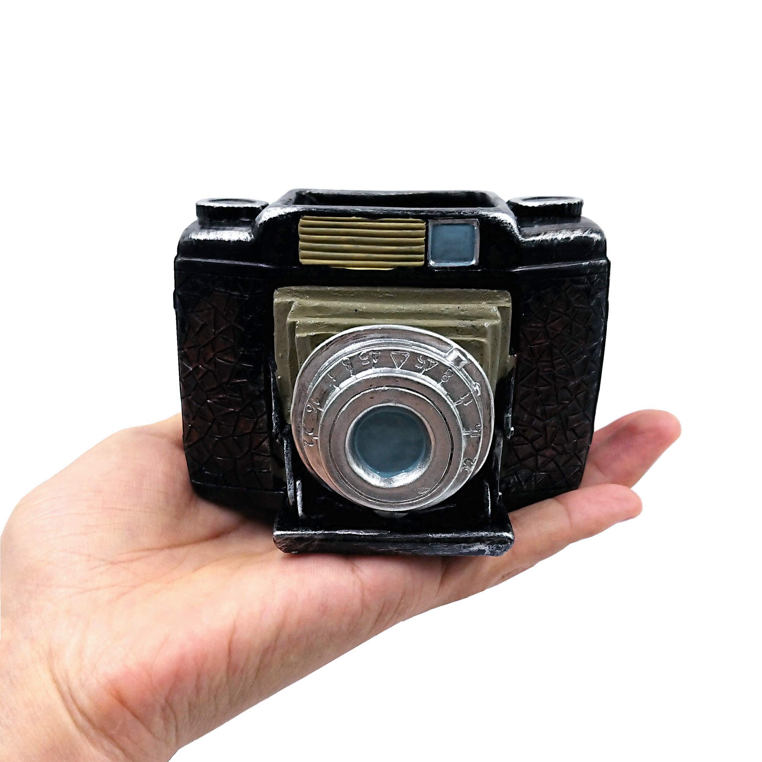 M2cbridge Resin Retro Camera Pen Pencil Holder Old Book Design Office
