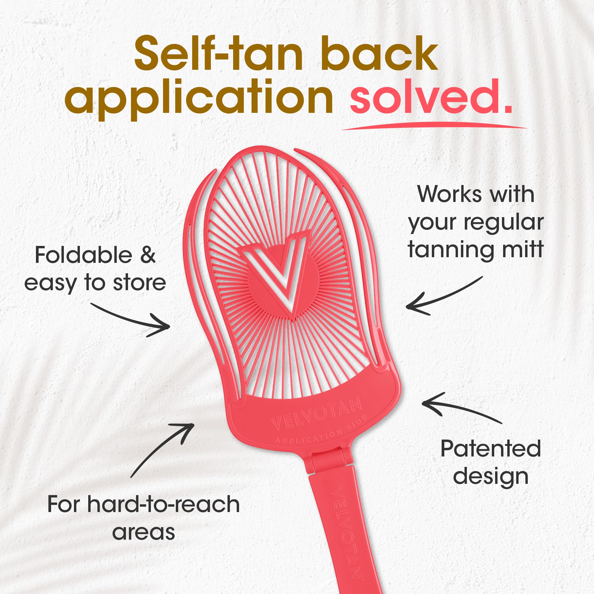 VELVOTAN Tanning Back Applicator, Use with Any Tanning Mitt & Fake Tan - Image 2