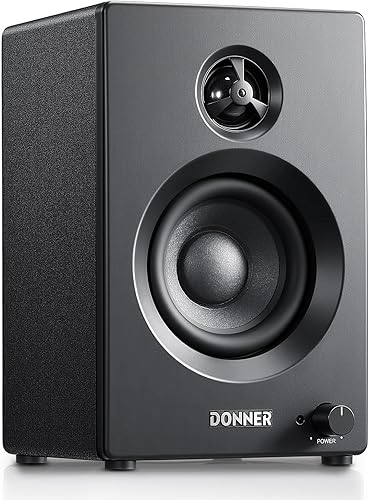 Donner Altavoz de monitor de tambor eléctrico, Mini amplificador de tambor electrónico, Amplificador de tambor inalámbrico, Altavoz de teclado,