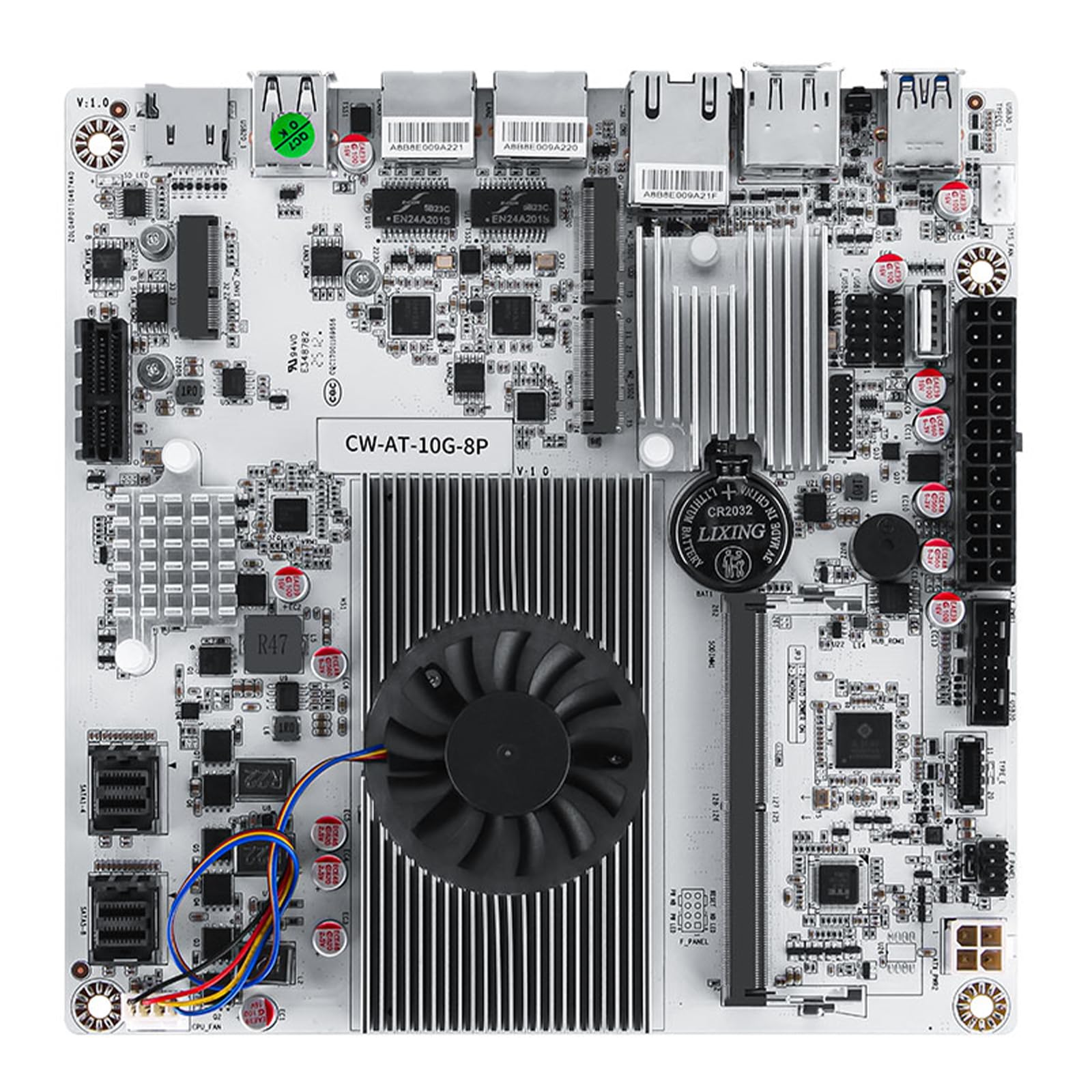 NASサマ専用 Amazon | 10GbE N150 NAS マザーボード 8ベイ NAS Mobo 8SATA & 2X M.2