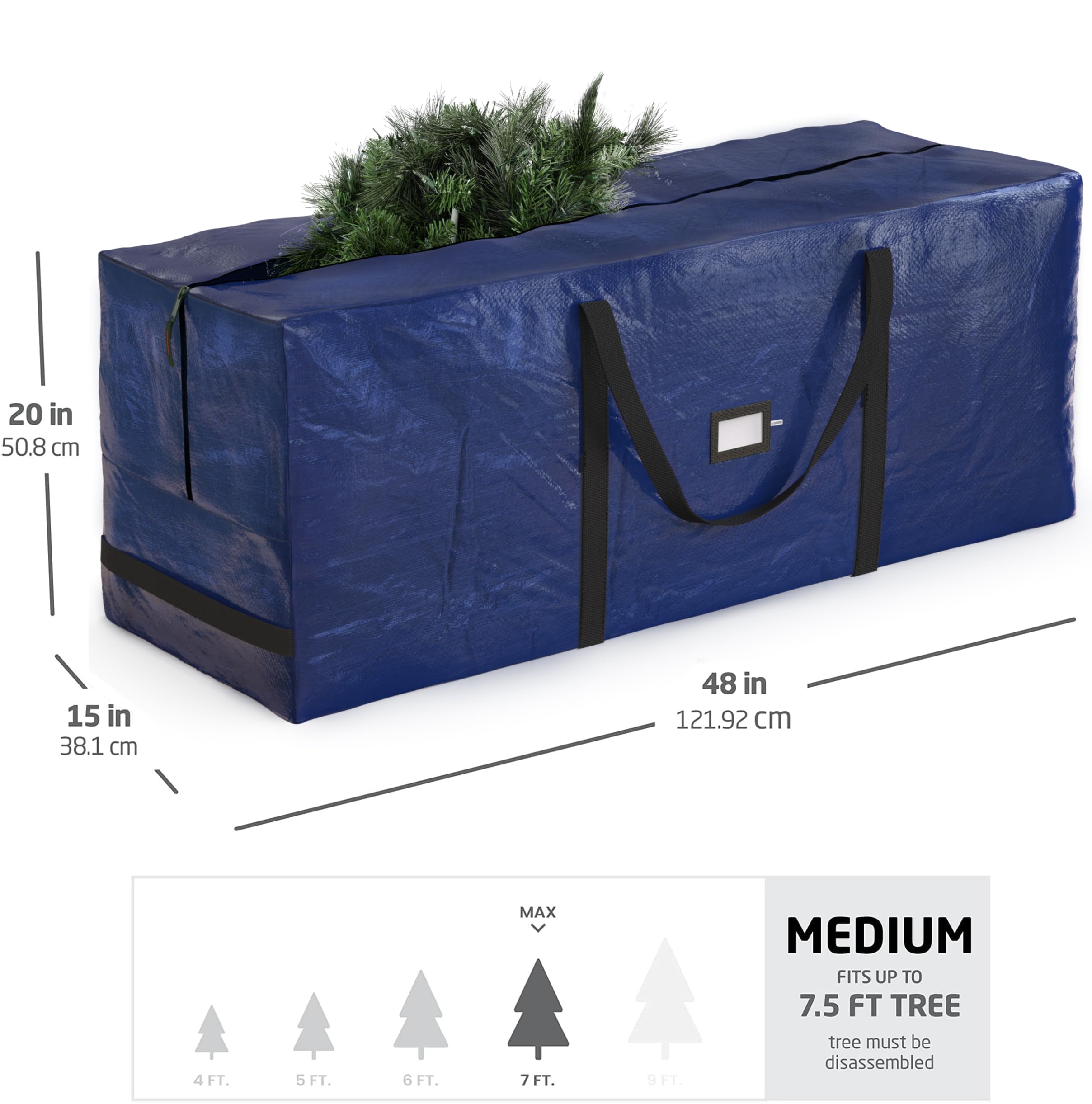 Amazon.com: Zober Christmas Tree Storage Bag - Fits 7.5 Ft