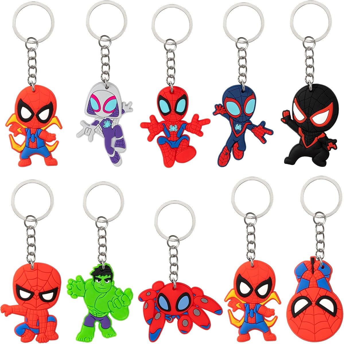 20Pcs Birthday Party Favors Keychains,8 Designs Party Supplies for Kids | Best for Fill Up the Goodie Bags