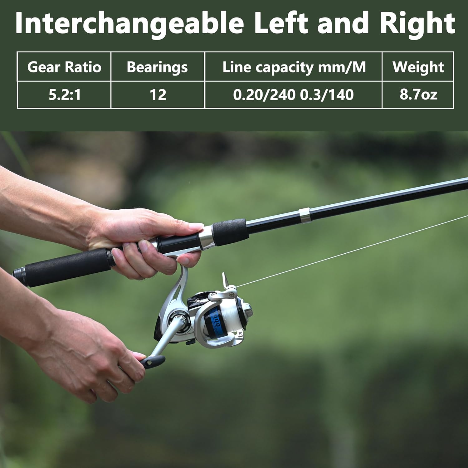 Fishing Pole Combo Set 6.9ft 2PCS Telescopic Fishing Rod and Reel Combo with Fishing Pliers and Lip Gripper Collapsible Fishing Rod and Reel Kits for Bass - Image 3